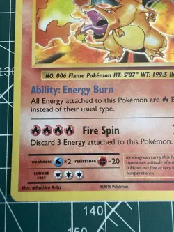 The Pokemon Company Pokemon TCG Charizard 11/108 Evolutions Holo Rare EN 2016 - Image 5