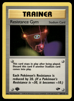 Pokemon TCG - Gym Challenge - Resistance Gym 109/132 1st Edition - P - Image 1