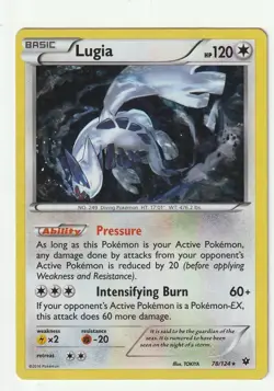 Lugia - 78/124 - Fates Collide - Cracked Ice Holo Promo - Pokemon TCG LP - Image 1