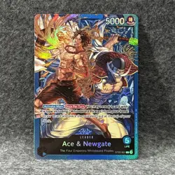 Ace & Newgate ST22-001 Foil Leader ONE PIECE Tcg Card Game NM. - Image 1