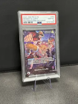 2024 One Piece Promo PSA Magazine Exclusive #060 Monkey D. Luffy PSA 10 GEM MINT - Image 2