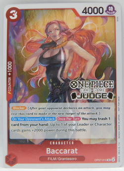 One Piece - Judge Pack Vol. 4 Promo Foil #OP07-010 - BACCARAT - Image 1