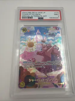 2023 ONE PIECE JPN WINGS OF THE CAPTAIN SPECIAL ALT ART CHARLOTTE LINLIN PSA 9 - Image 1