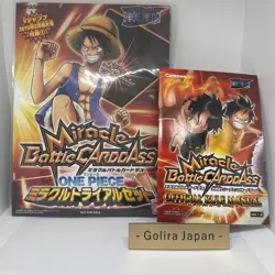 ONE PIECE Miracle Battle Carddass Trial Set 22 Card Set + Official Rule Manual - Image 1