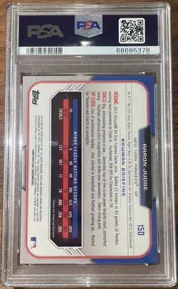 PSA 10 - Topps Chrome Bowman Draft - Aaron Judge #150 Yankees 2015 - Image 2