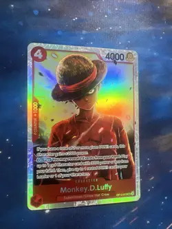 One Piece Monkey D. Luffy Card Game OP12-015 SR Legacy of the Master - Image 2