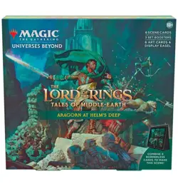 MTG Universes Beyond Lord of the Rings Aragorn at Helm's Deep Scene Box New CMX1 - Image 1