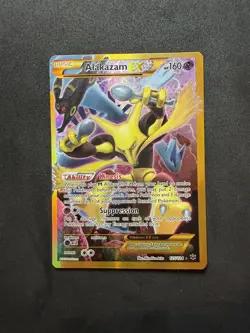 Pokemon TCG Alakazam-EX Fates Collide 125/124 Holo Secret Rare - NM - Image 1
