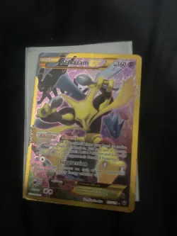 Pokemon Alakazam-EX TCG Fates Collide Holo Card 125/124 Secret Rare - Image 3