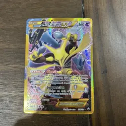 Pokemon TCG Alakazam-EX Fates Collide 125/124 Holo Secret Rare - Image 1