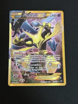 Pokemon Alakazam-EX TCG Fates Collide Holo Card 125/124 Secret Rare LP - Image 3
