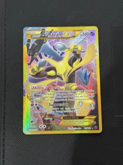 Pokemon TCG Alakazam-EX Fates Collide 125/124 Holo Secret Rare HP/DMG - Image 1