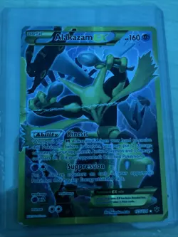 Pokemon TCG Alakazam-EX Fates Collide Holo Card 125/124 Secret Rare - Image 2