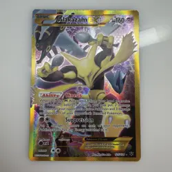 Pokemon TCG Alakazam-EX Fates Collide 125/124 Holo Secret Rare - Image 1