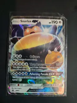 Pokemon Company Snorlax GX SM05 SM Promo Holo EN Pokemon TCG Card - Image 2