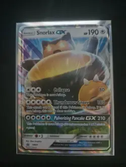 Pokemon TCG Snorlax GX Sun Moon SM05 Promo Card - Image 1