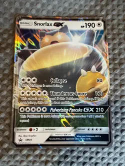 Snorlax GX Holographic Jumbo Card SM05 Promo - Pokemon TCG - Image 1