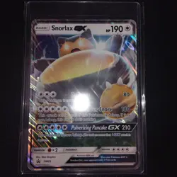 Pokemon TCG Jumbo Oversize Sun Moon Snorlax Gx Sm05 Holo Promo Card Nm - Image 1