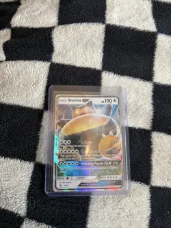 Pokemon TCG Snorlax GX Sun Moon SM05 Promo Card LP/NM Condition - Image 1