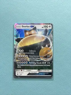 Pokemon TCG Snorlax GX Sun Moon SM05 Promo Card LP/NM Condition - Image 1