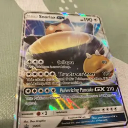 Pokemon TCG Snorlax GX Sun Moon SM05 Promo - Image 4