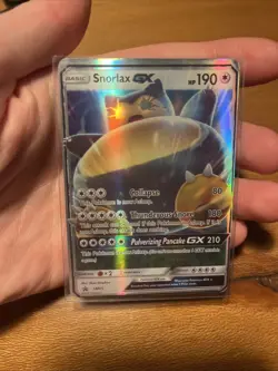 Pokemon TCG Snorlax GX Sun Moon SM05 Promo Card LP/NM Condition - Image 1