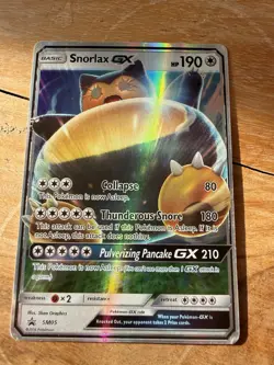 Pokemon TCG Snorlax GX Sun Moon SM05 Promo - Image 1