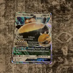 Pokemon TCG Jumbo Snorlax GX SM05 Sun Moon Black Star Promo - Image 1