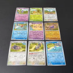 Reverse Holo Pokemon TCG (9) Hyogonosuke Connecting Art Cards Foil M/Nm - Image 2