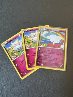 Pokemon TCG XY - Roaring Skies 45/108 Togekiss Reverse Holo Rare / 2 Togepi - NM - Image 1