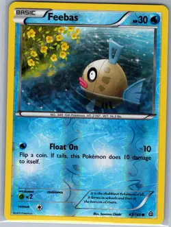 Feebas 43/160 Reverse Holo XY - Primal Clash - Pokemon Card - NM - Image 1