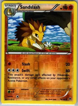 Sandslash 76/162 Reverse Holo XY - BREAKthrough - Pokemon Card - NM - Image 1