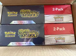 Pokemon Surging Sparks Elite Trainer Box + Booster Bundle Costco 2-pack LOT OF 2 - Image 1