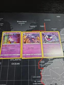 Pokemon Lost Origin 3-Card Gengar Evolution Card Set NM (Gengar Holo) - Image 1