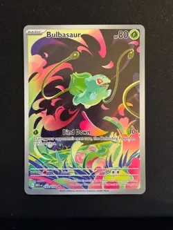 "Pack Fresh" Pokemon Illustration Rare 133/132 Bulbasaur Mega Evolution Card - Image 1