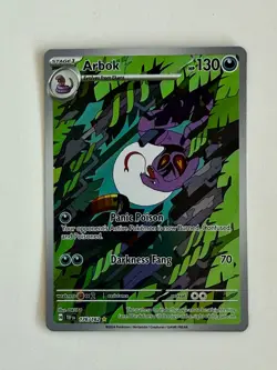 Pokemon Arbok 176/162 Temporal Forces Illustration Rare Card NM - Image 1