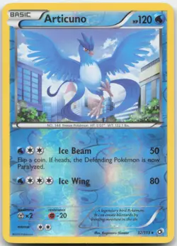 Articuno 32/113 Reverse Holo Legendary Treasures Pokemon Card MP - Image 1