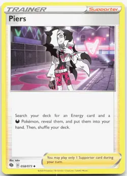 PIERS 058/073 Pokemon Card Champion's Path Near Mint - Image 1