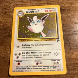 Wigglytuff 19/130 Base Set 2 Holo Rare 2000 Stage 1 80 HP Wizards Pokemon Card - Image 1