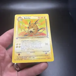 Raichu 29/62 1st Edition - Pokemon VINTAGE Card Fossil Rare - HP -c - Image 3