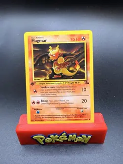 Pokemon TCG Magmar Fossil Card 39/62 1st Edition Uncommon Near Mint, NM - Image 1