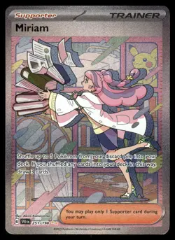 Pokemon Cards Miriam 251/198 Holo Scarlet & Violet Special Illustration Rare NM - Image 1