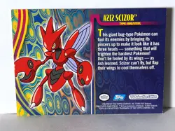 Pokemon Card - Topps Johto League Champions Non Foil Scizor #212 - Image 4