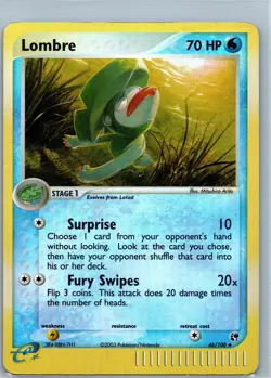 Lombre 46/100 Reverse Holo EX Sandstorm Pokemon Card E Series - Image 1