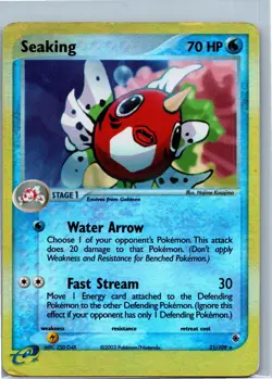 Pokemon Card - Seaking Ruby and Sapphire 21/109 Reverse Holo - Image 1