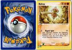 Pokemon Card - Baltoy 32/100 Sandstorm 2003 Uncommon Reverse Holo Heavily Played - Image 3