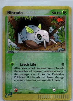 2003 Pokemon Card Nincada EX Dragon 68/97 Reverse Holo Vintage TCG E-reader - Image 1