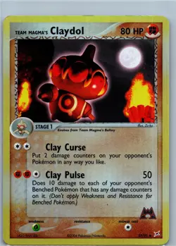 Pokemon Card - Team Magma's Claydol - Team Magma vs Aqua - 33/95 - Reverse Holo - Image 1