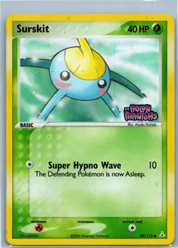 Pokemon Card - Surskit Holon Phantoms 82/110 Common Reverse Holo Stamped - Image 1