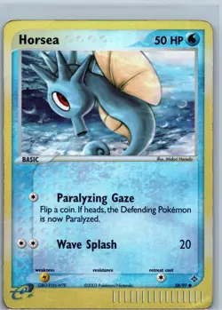 Horsea 58/97 Reverse Holo EX Dragon Pokemon Card E Series - Image 1